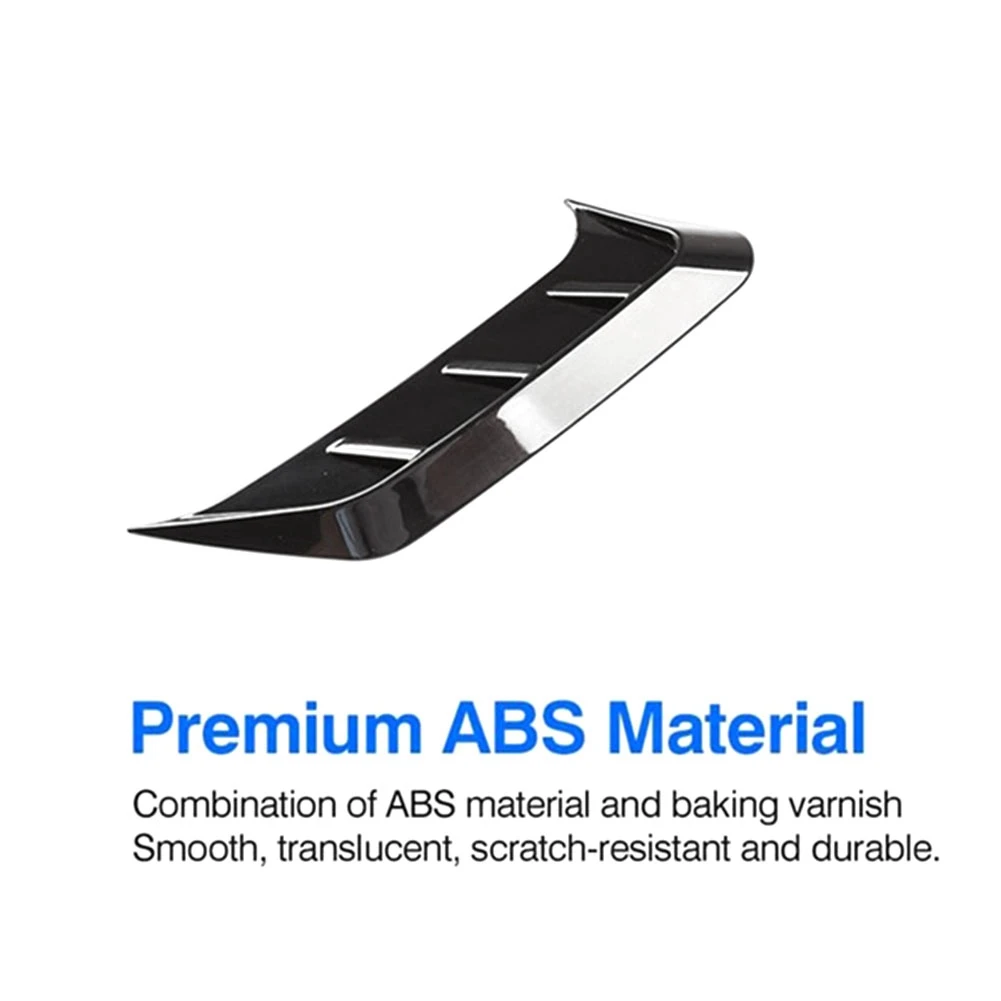 

For Audi A3 A3L 2021 2022 Car Rear Tail Light Lamp Cover Trim Decoration Sticker Exterior Accessories Bright Black