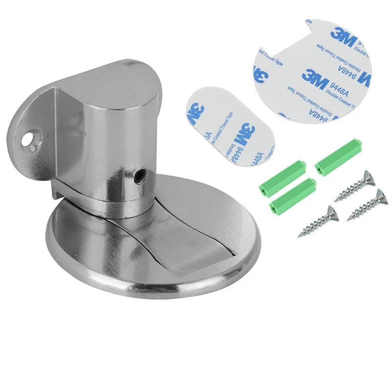 

Adjustable Door Stopper, Hole Free Door Stopper, Zinc Alloy Floor Stopper, Bedroom, Bathroom, Anti-Collision Invisible