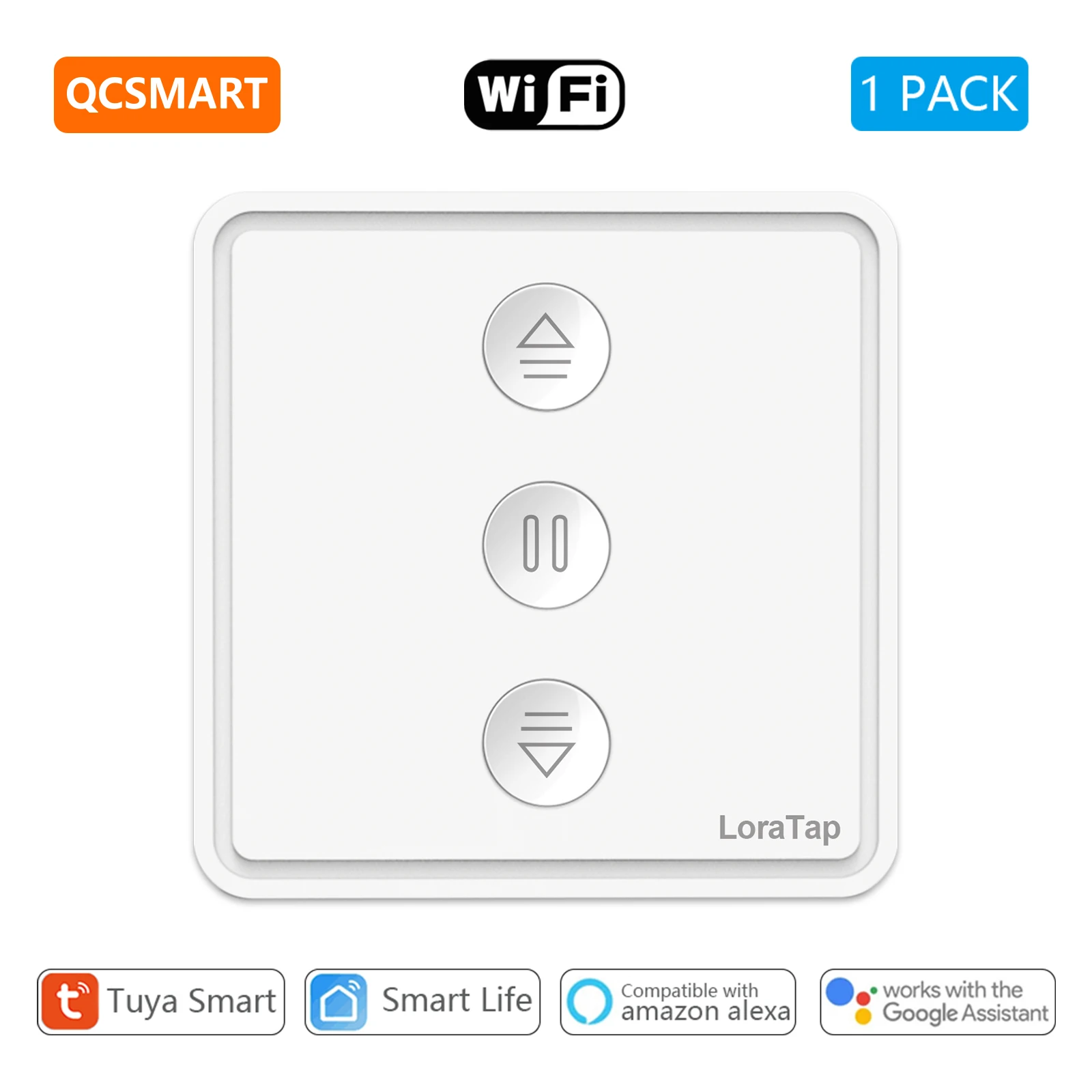 

LoraTap Tuya Smart Life 7-го поколения кнопочный переключатель для штор
