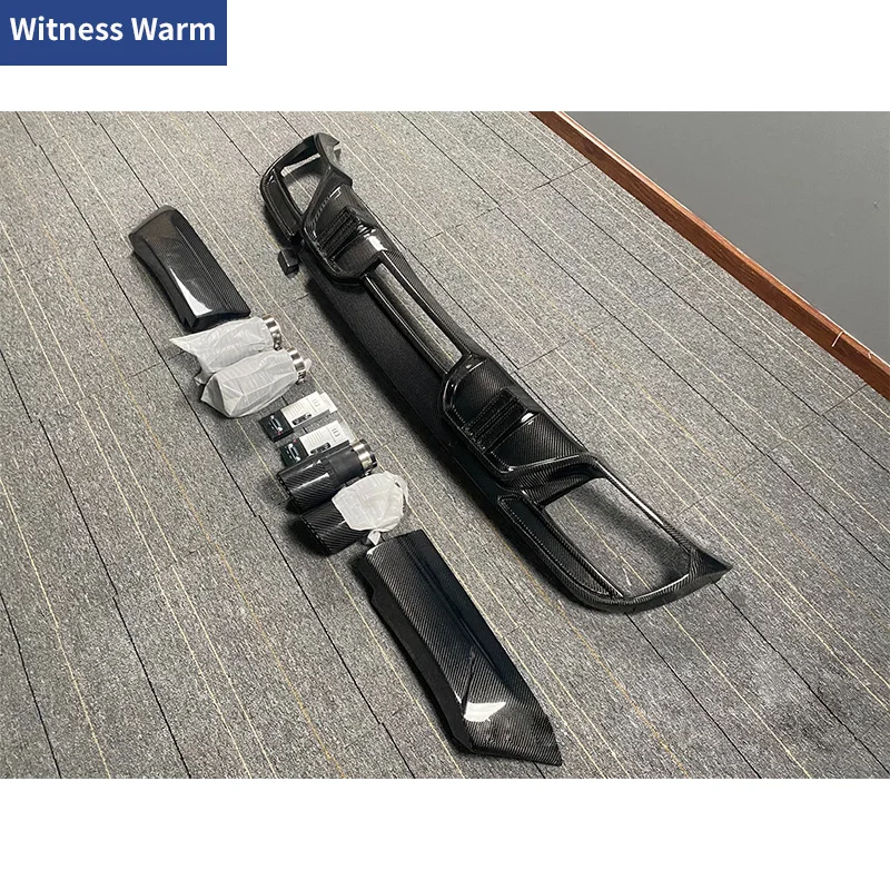 L-стиль задний диффузор из углеродного волокна бампер спойлер с хвостовыми