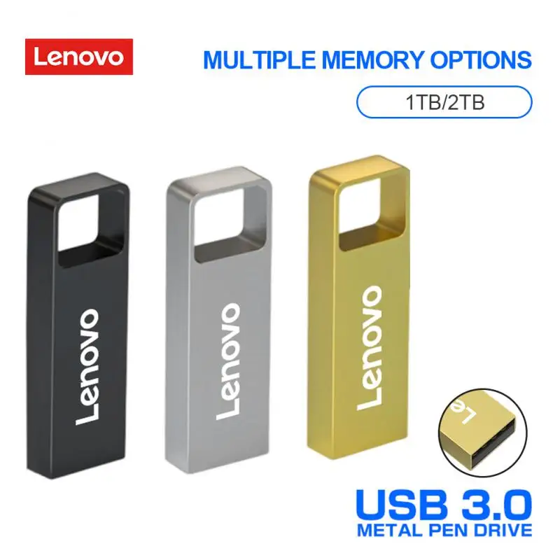 

Lenovo 2TB USB Flash Drives Memory 1TB USB 3.0 Pendrive 128GB 256GB 512GB Portable Storage USB Stick Wedding Gifts For Guests