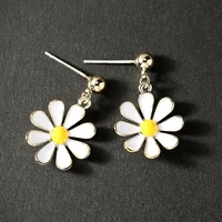 new fashion stylish little daisy style sterling silver earrings designer earrings korean fashion earrings set