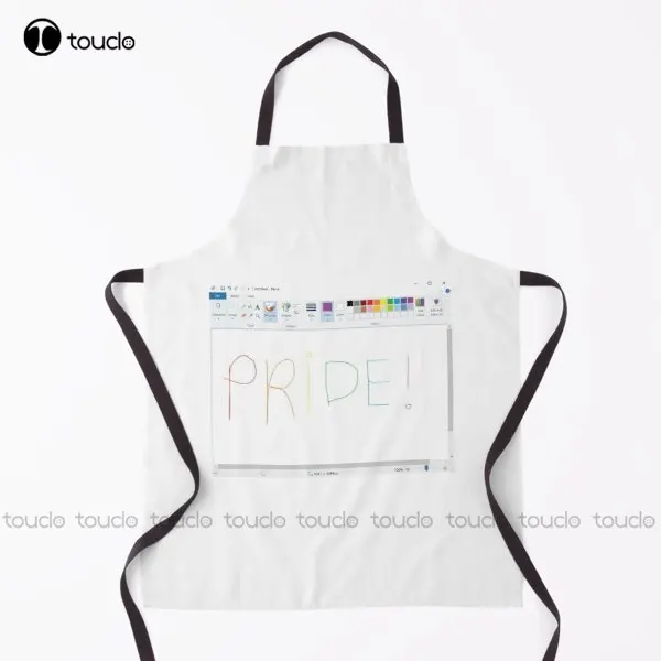 

Pride! Paint Lgbt Queer Lesbian Gay Bisexual Bi Trans Apron Chef Aprons For Women Men Unisex Adult Household Cleaning Apron New