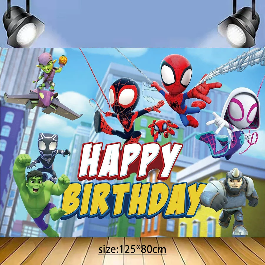 Одноразовый набор столовых приборов Disney Человек-паук и его друг украшение для