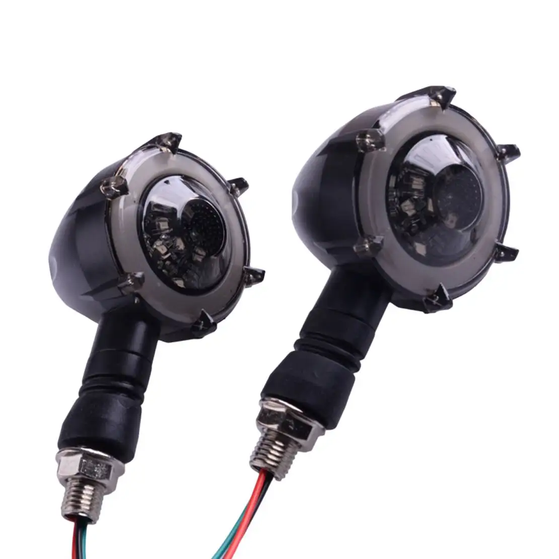 1 пара 12 В для мотоцикла желто-белый струящийся мигающий светодиодный указатель