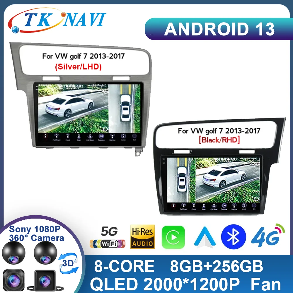 

Android 13 For VW / Volkswagen / Golf 7 VII 2014 - 2018 Car Radio GPS Navigation Multimedia Camera WIFI DSP Screen QLED No 2Din
