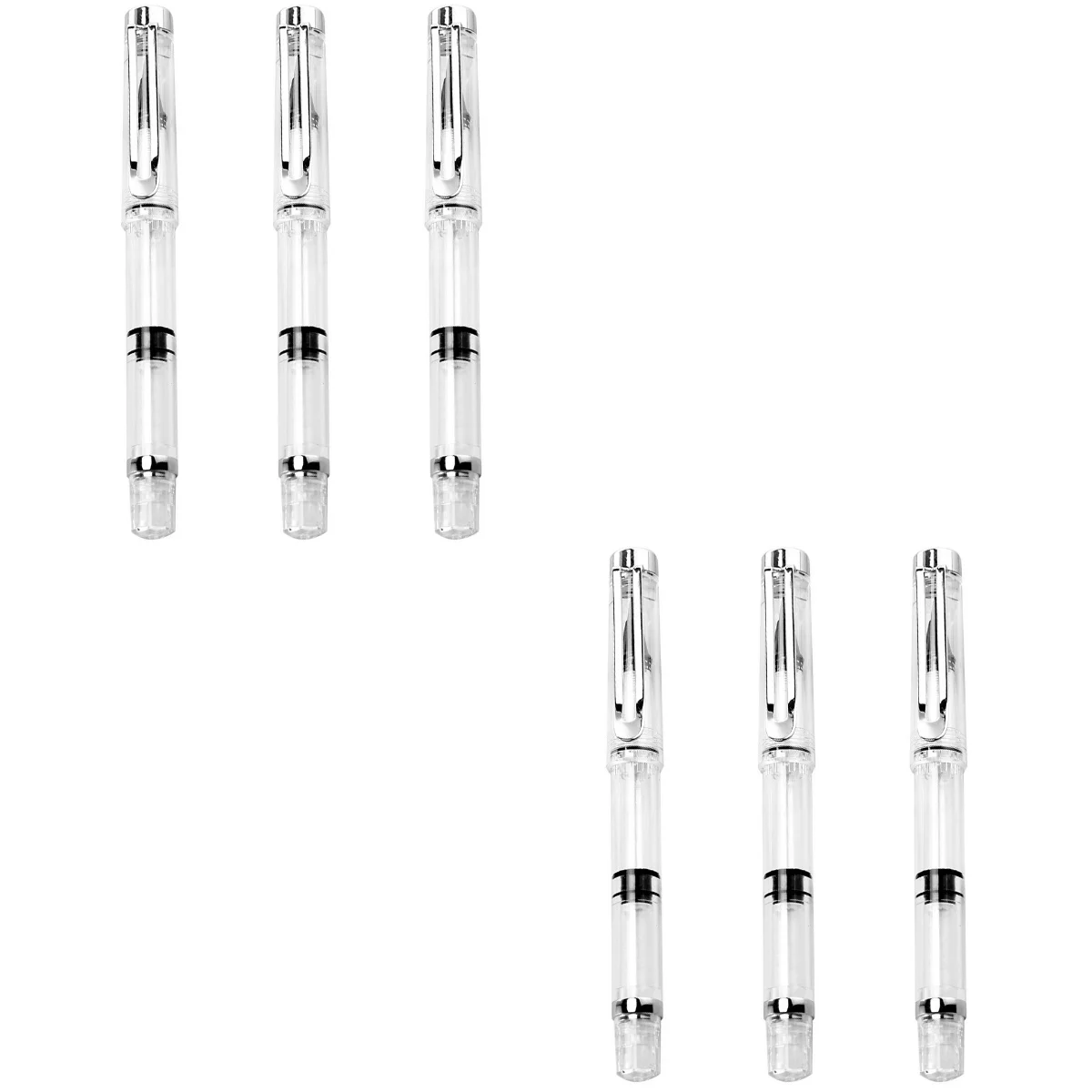 

6 Pcs Chinese Calligraphy Brush Pen Portable Pens Comfortable Grip Practicing Beauty Fountain Smooth Writing Student