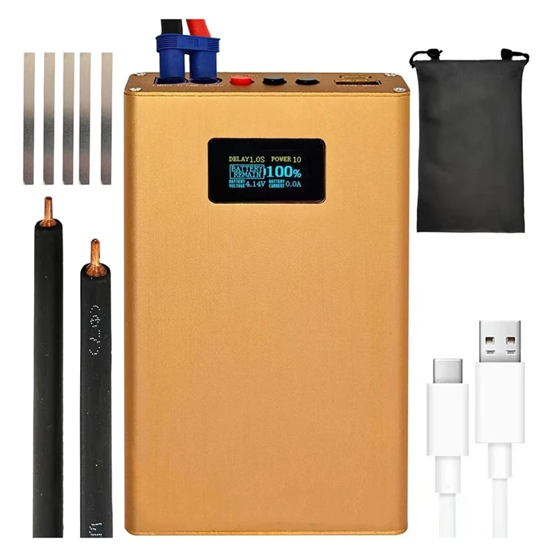 

DX10 Portable Spot Welder LED Adjustable Mini Battery Spot Welding Machine Tool 0.2Mm Nickel For DIY