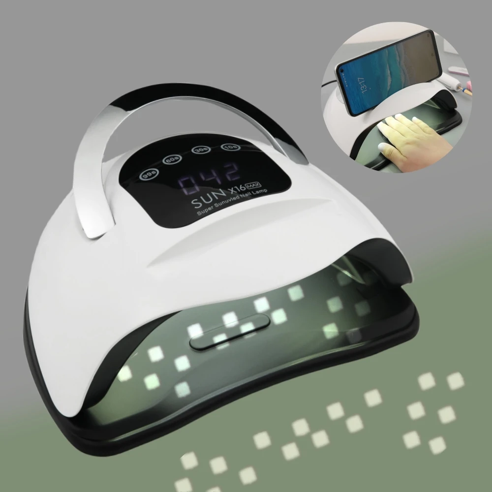

320W SUN X16 MAX Touch Screen UV LED Nail Lamp 72LEDs Fast Drying Nail Gel Polish Manicure for Lamp with Auto Sensor