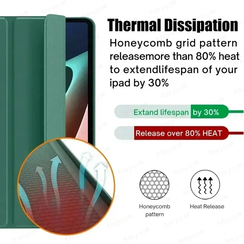 Чехол для Xiaomi Redmi Pad SE, чехол 11 дюймов из искусственной кожи, мягкий силиконовый чехол-подставка с откидной крышкой для Funda Redmi Pad SE с автоматическим переходом в спящий режим и пробуждением (art.: 3920c9fc91bec) - 3920c9fc91bec