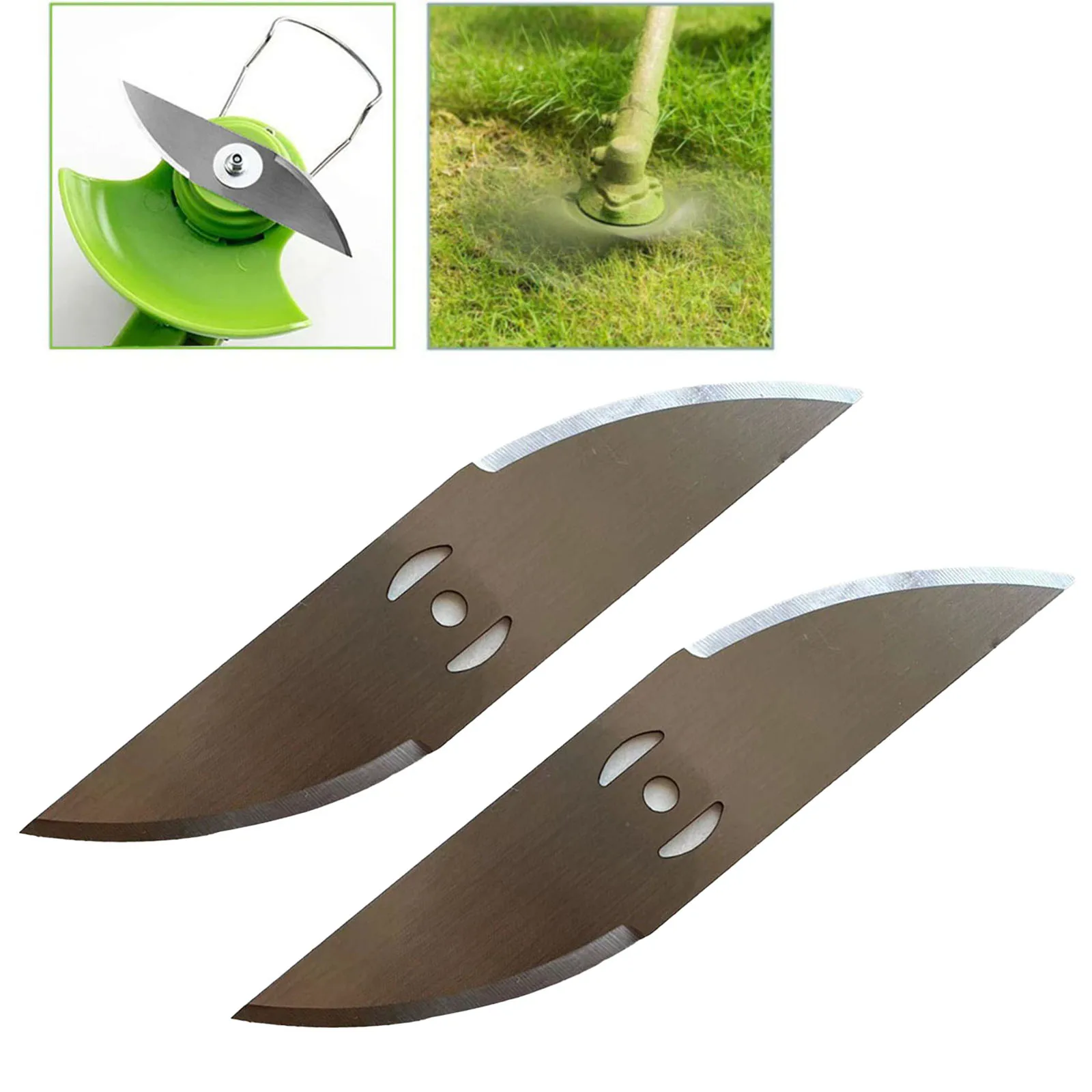 

2pcs Metal Grass String Trimmer Head Blade Replacement Saw Blades Lawn Mower Accessories Cutting Blade Garden Power Tool Parts