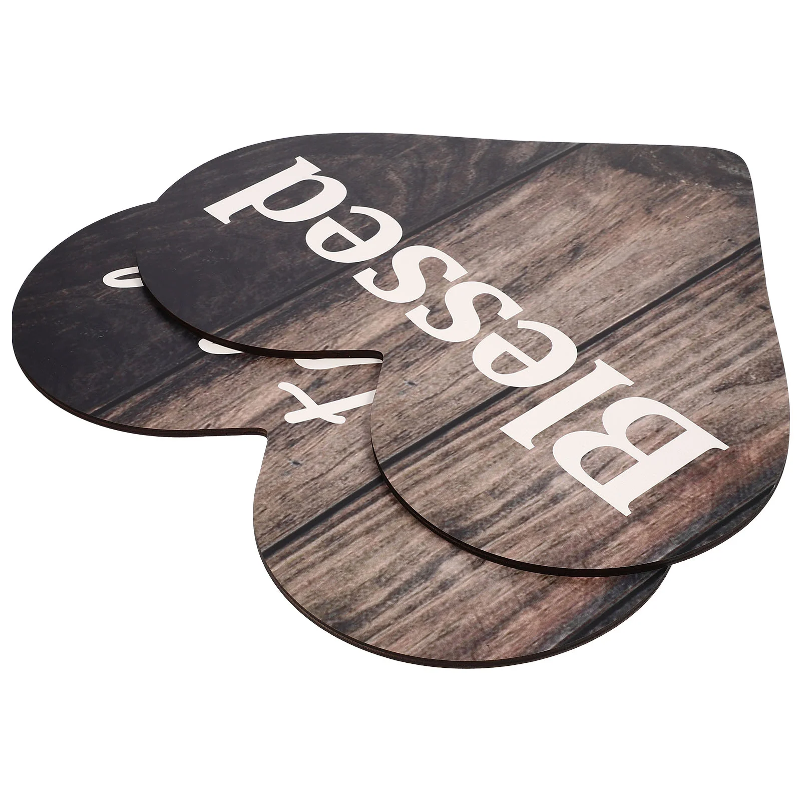 

Sign Heart Wall Wood Decor Wooden Table Blessed Rustic Plaquegrateful Shaped Farmhouse Family Love Centerpiece Signs Bedroom