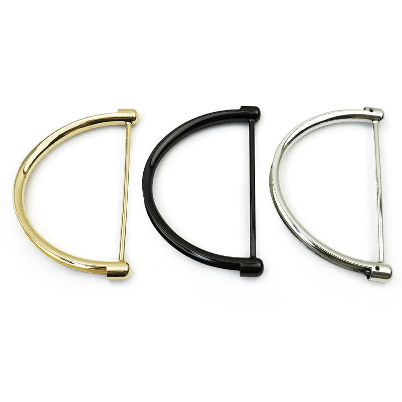 

1Pcs Metal Bag Handle for Women Handbag Replacement Tote Handles D Shape Shoulder Bag Accessories