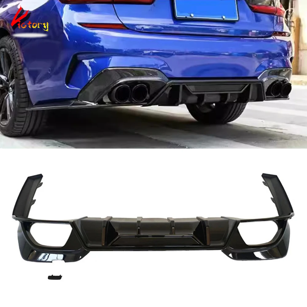 Задний диффузор бампер сплиттер для BMW 3 серии G20 M посылка 2019-2022 задние бамперы