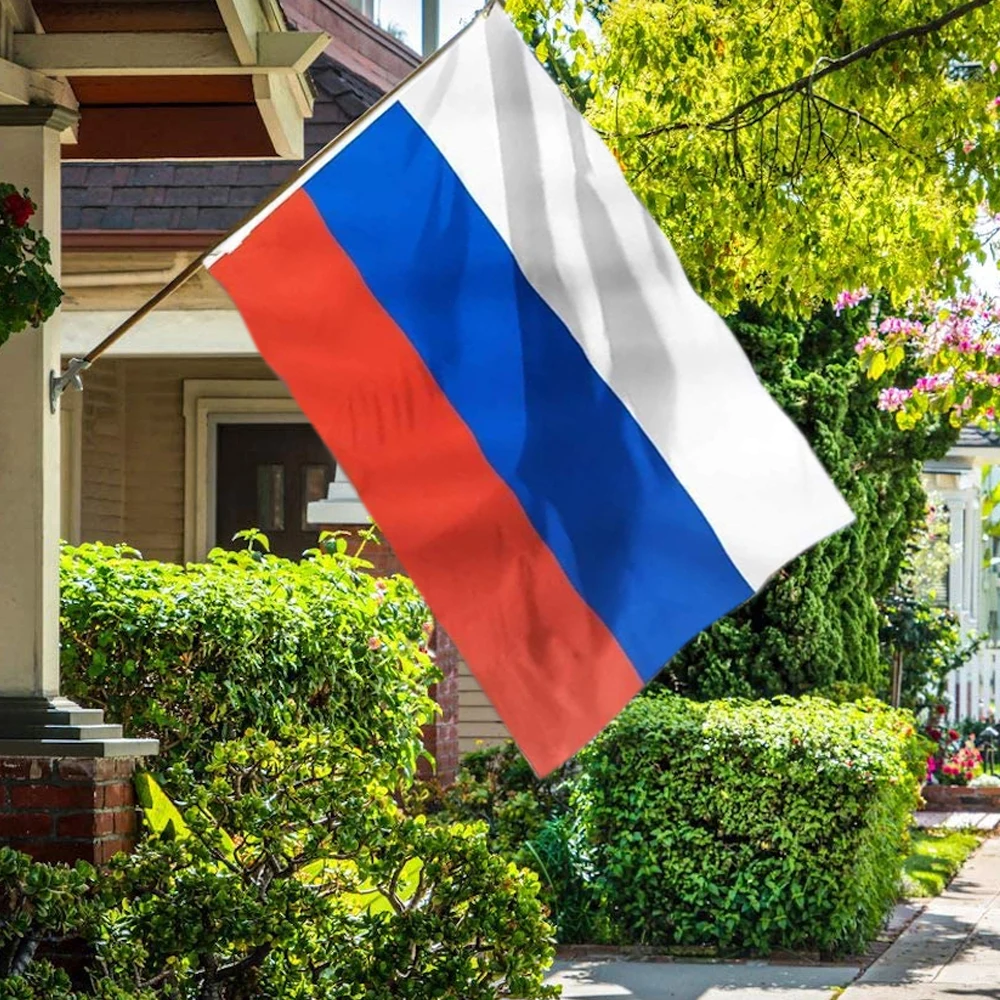 90*150 см белый синий красный российский флаг Российской Федерации рус Флаг