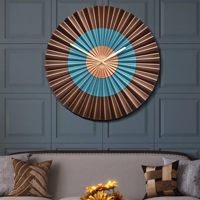 

Quartz Kitchen Wall Clocks Minimalist Nordic Design Metal Round Hanging Modern Wall Silent Creative Reloj Pared Decorative