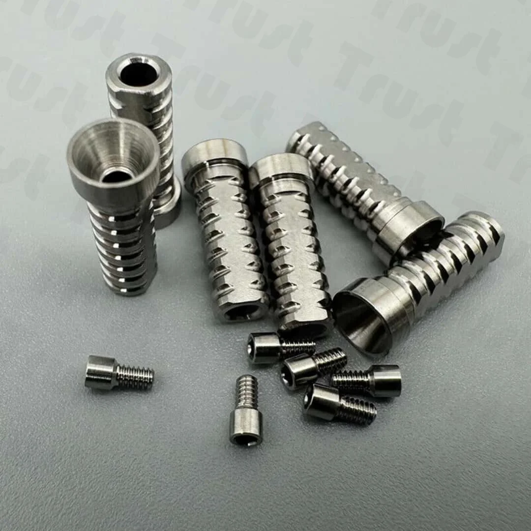 

100X Титановая втулка Временный цилиндр Ti MU Рукав Мультиблок Абатмент 4,8 мм Подходит для OSS