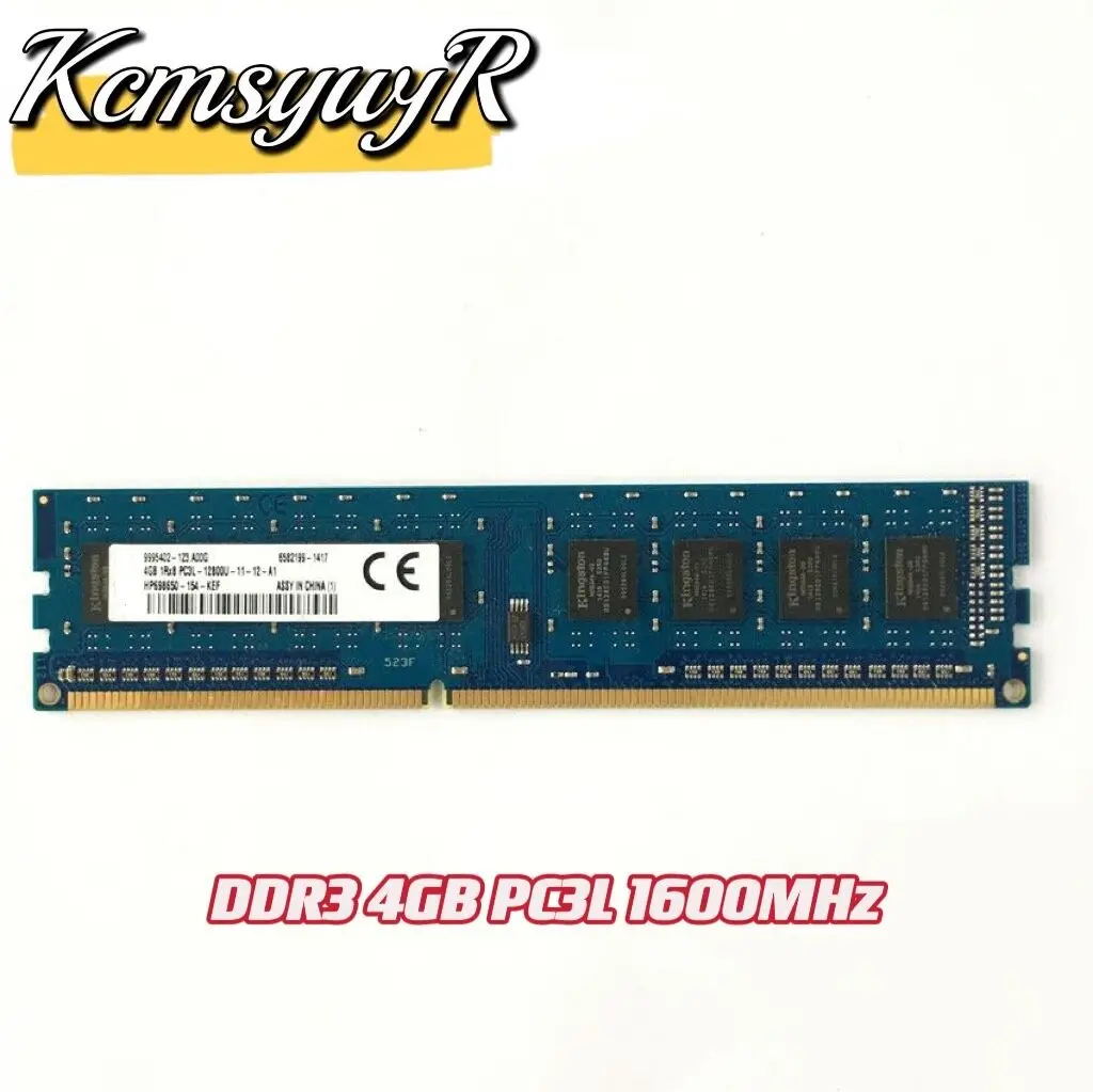 

KcmsywjR DDR3 4GB PC3L 12800U Desktop RAM 4G 1600 MHZ Desktop Memory