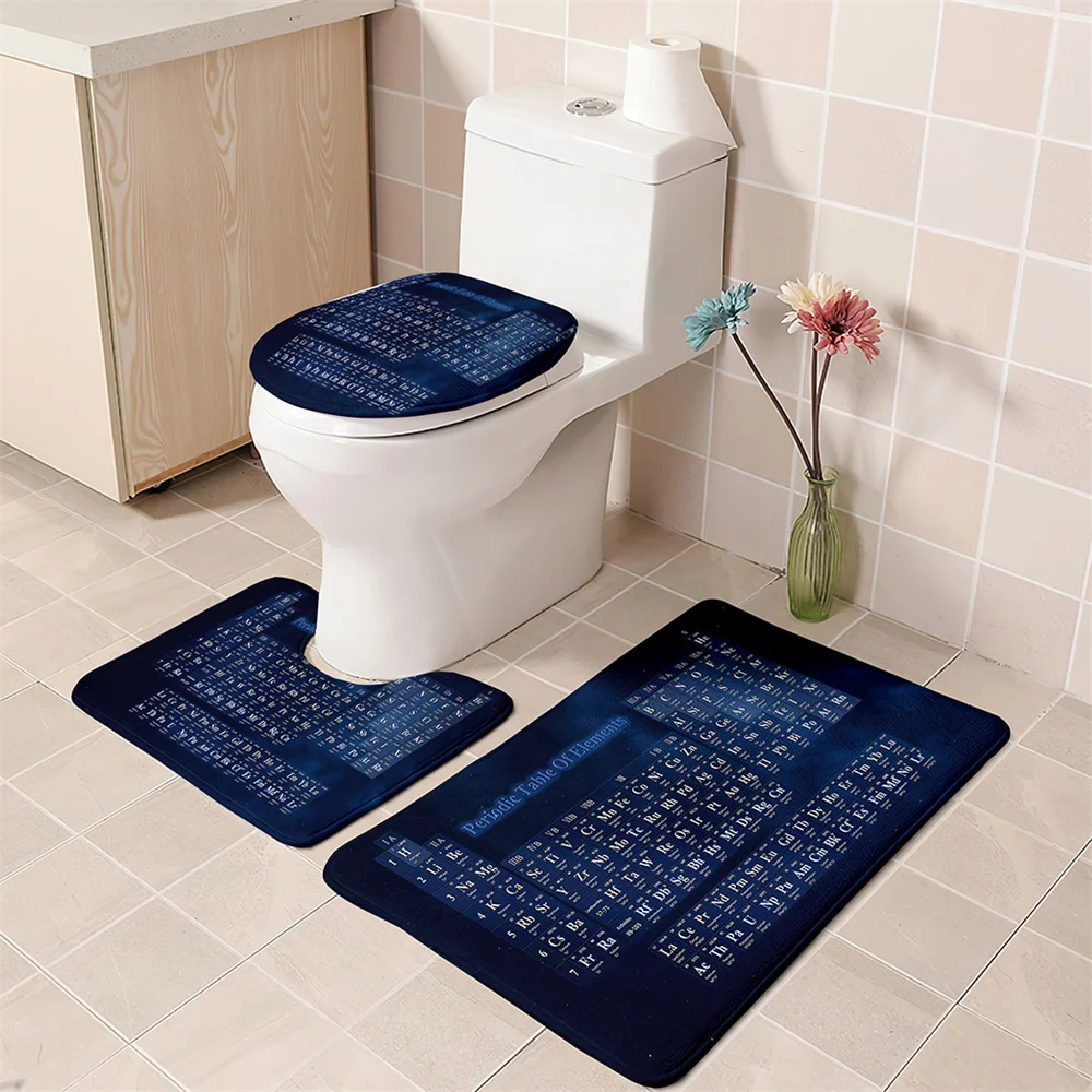 Супер водопоглощающий набор для ванной из 3 предметов коврики унитаза