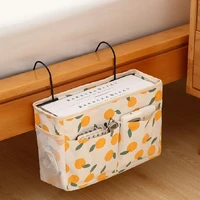 canvas bedside hanging pocket hook type storage bedroom magazine pouch diaper caddy toy holder baby tissue home organizer bags