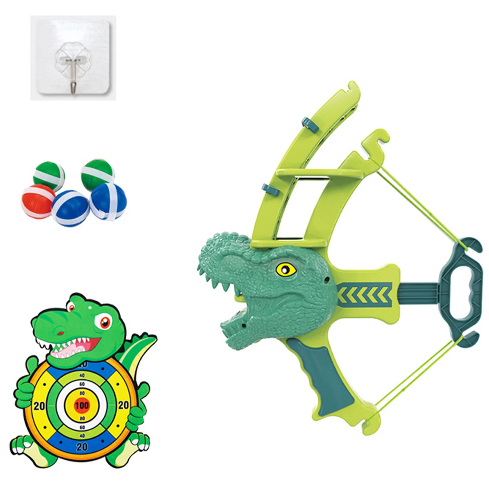 

Dinosaur Catapult Sticky Ball Toy Easy To Use Dart Board Set For Kids Funny Parent-Child Interactive Toy Set