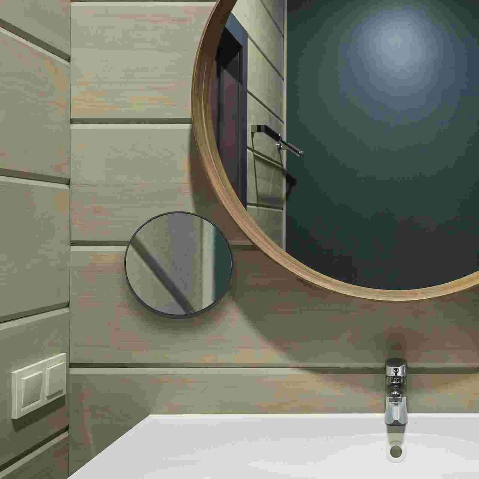 

Magnifying Mirror 10X Suction Cups Round Wall Makeup Travel Cosmetic Stick Shower Bathroom
