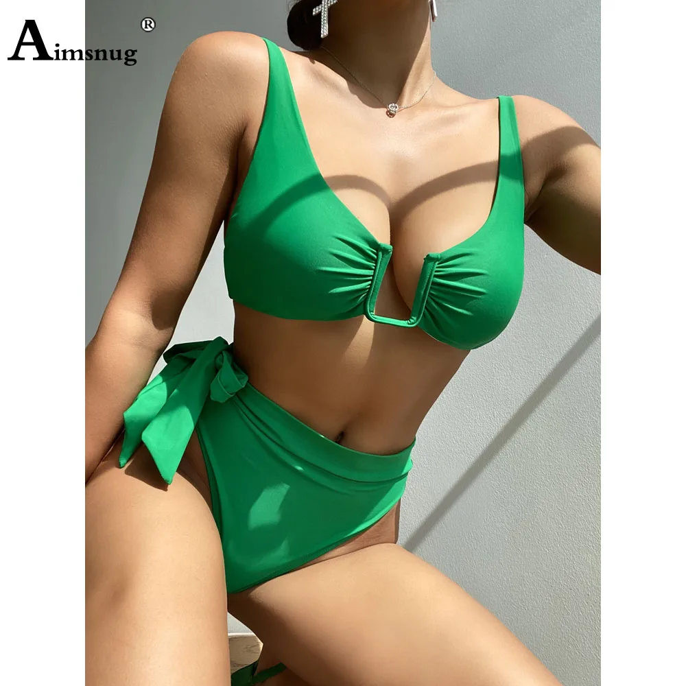 Женские сексуальные комплекты бикини женский слитный купальник из двух
