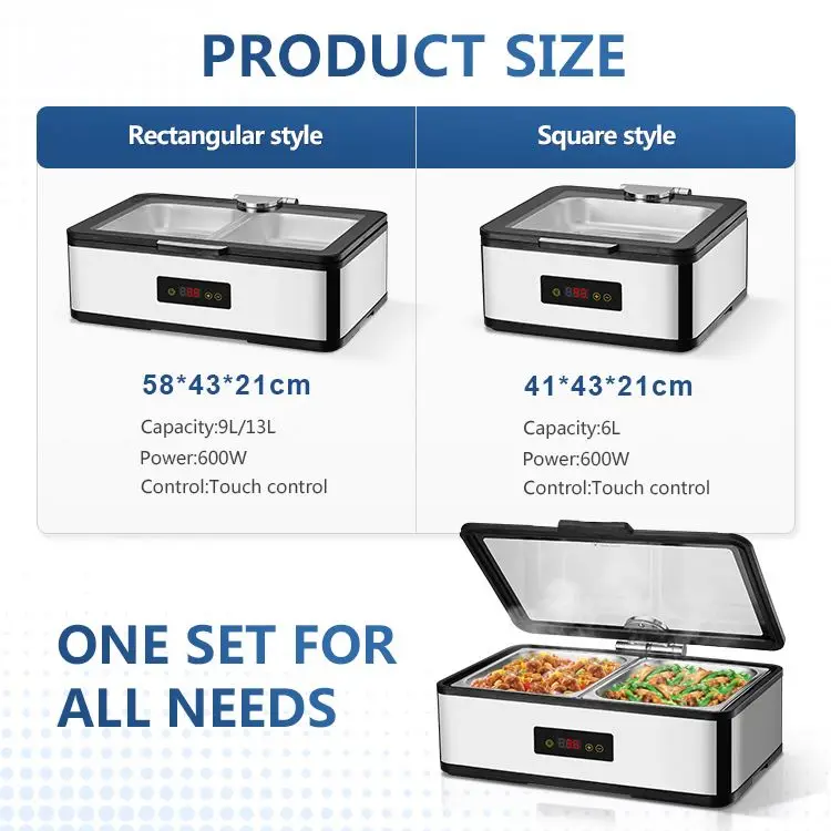 Стиль конкурентоспособной цены шведский стол подогреватель еды серебряный цвет