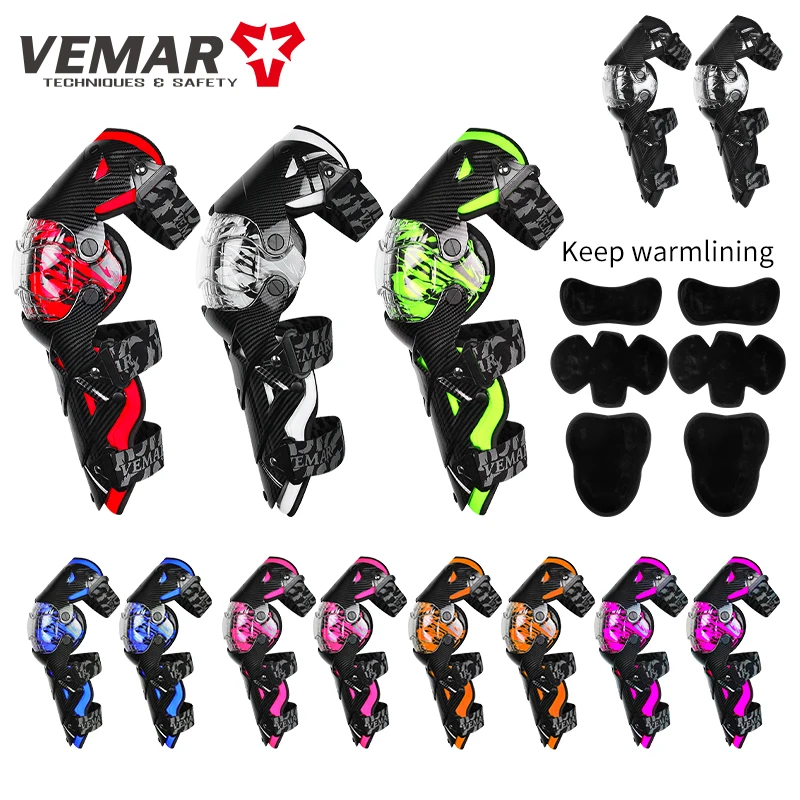 

Vemar Riding Racing Knee Pads Protective Elbow Brace Motorbike Slider Shin Leg Guards Motorcycle Kneepad Protect Moto Motocross