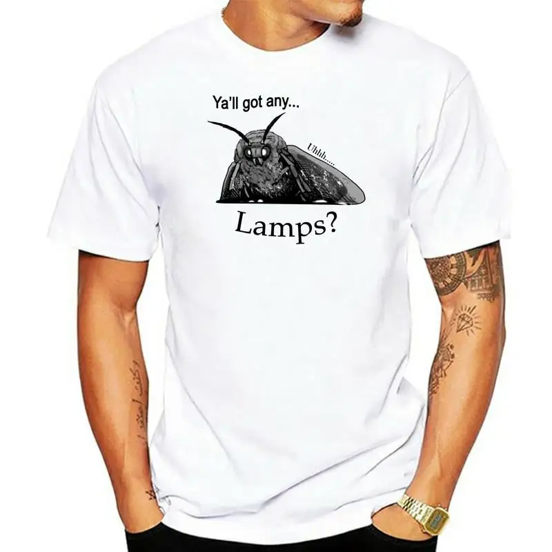 

Lamp Moth Meme T-Shirt Mens Women White Grey Color Tee S 3Xl Superior Quality Tee Shirt