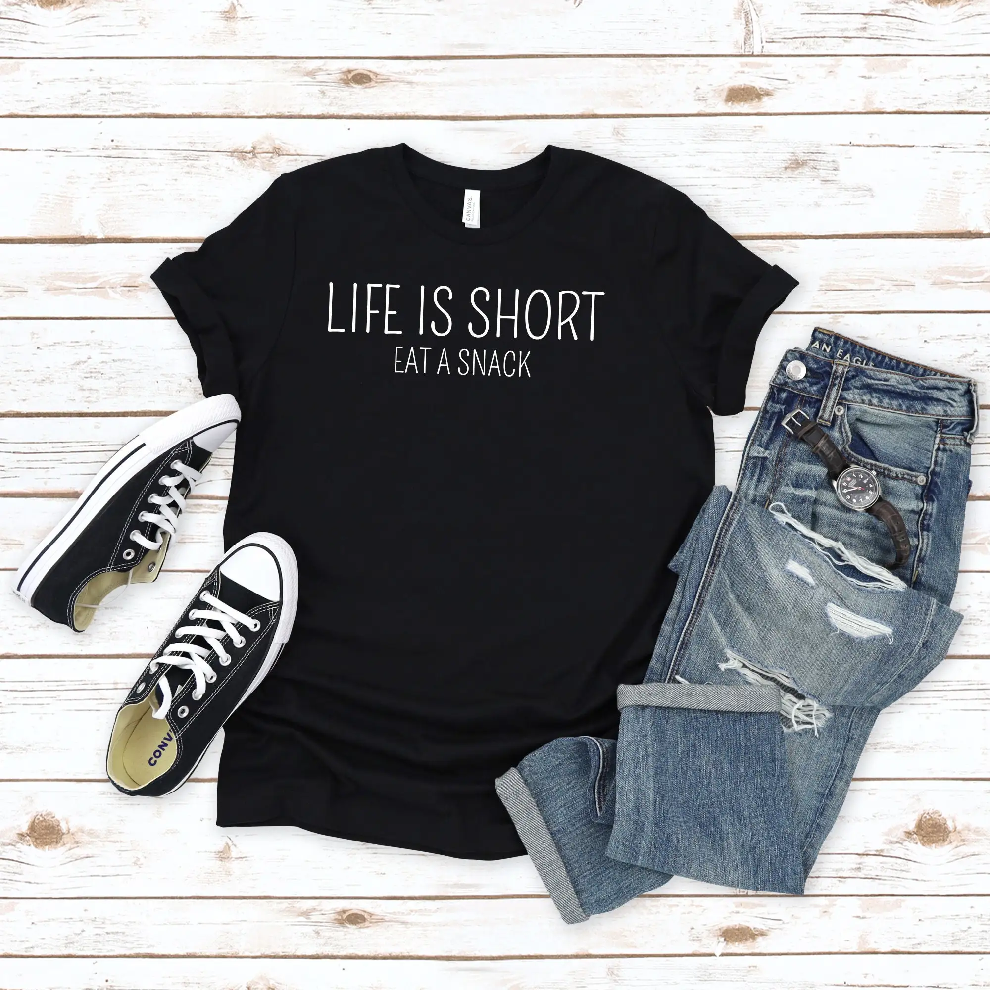 Футболка Foodie для любителей закусок забавная