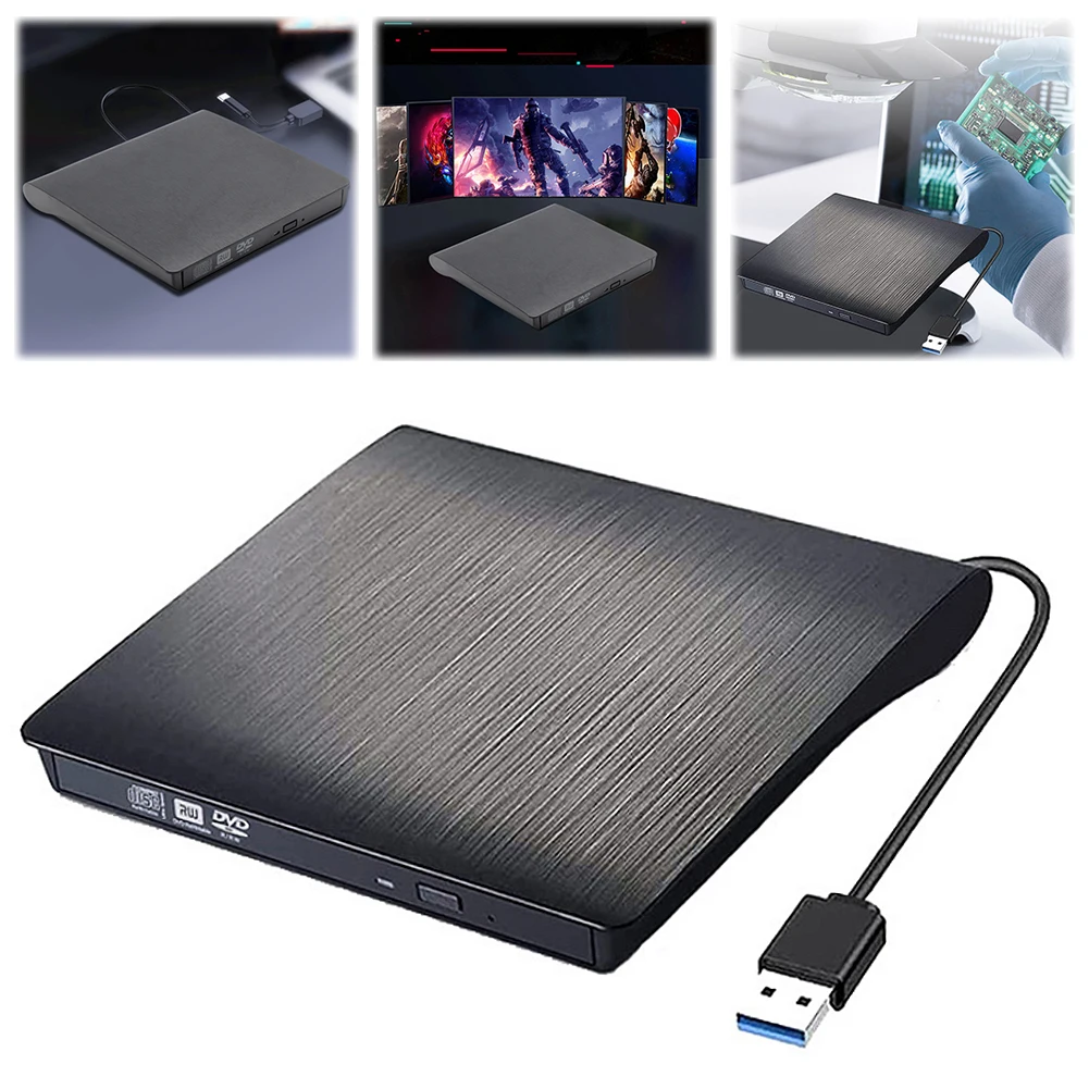 Фото Оптический привод USB 3,0/USB 3,0 + Type-C, тонкий внешний корпус для DVD, SATA на USB, CD, ROM, коробка с отверстиями USB на SSD, 9,5 мм/12,7 мм №3