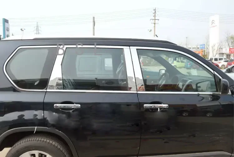 Полоски из нержавеющей стали для украшения окон автомобиля аксессуары