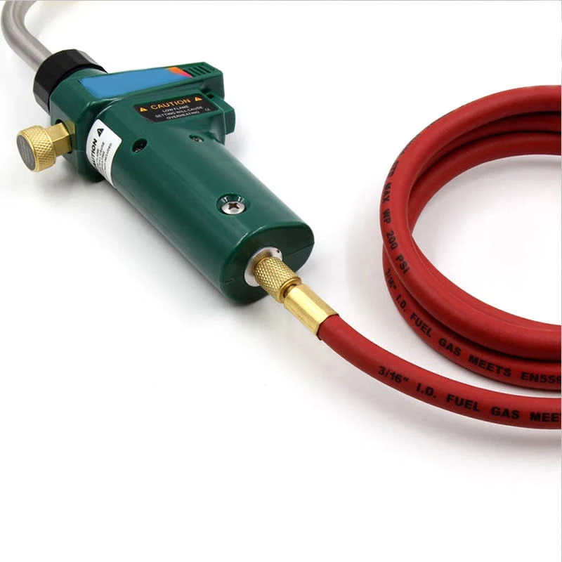 

Mapp Gas Self Ignition Trigger Torch Brazing Propane Plumbing Hvac Welding Torch With Hose For Chemical Refrigeration Propane