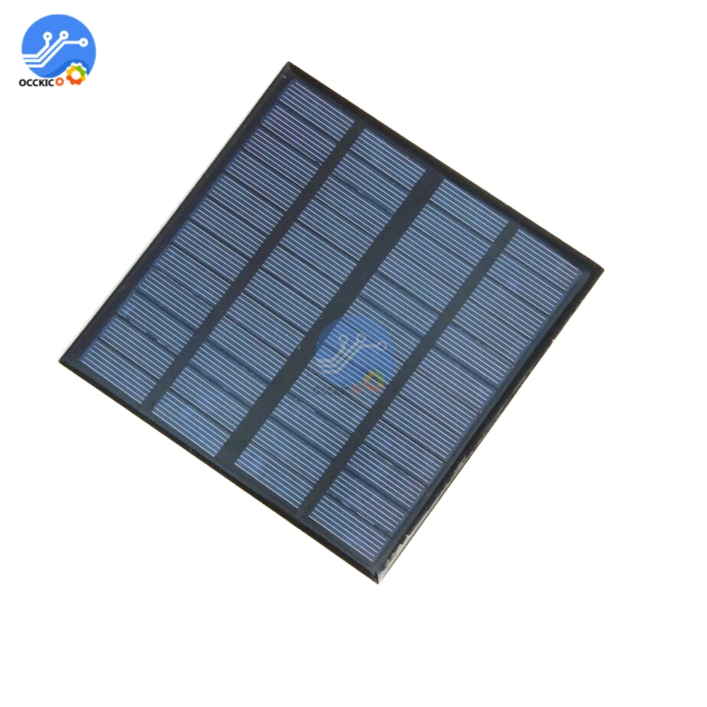 Solar Panel 2V 5V 6V 12V Mini Solar System DIY For Battery Cell Phone Chargers Portable Solar Cell 0.3W 0.8W 1W 1.2W 1.5W 2W 5W