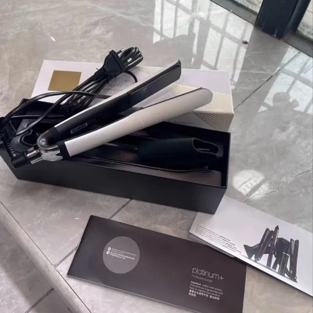 Фото Совместимый с GHD Platinum проводной выпрямитель-расческа 2-в-1 для завивки и выпрямления волос без повреждений, модель 2026 года №2