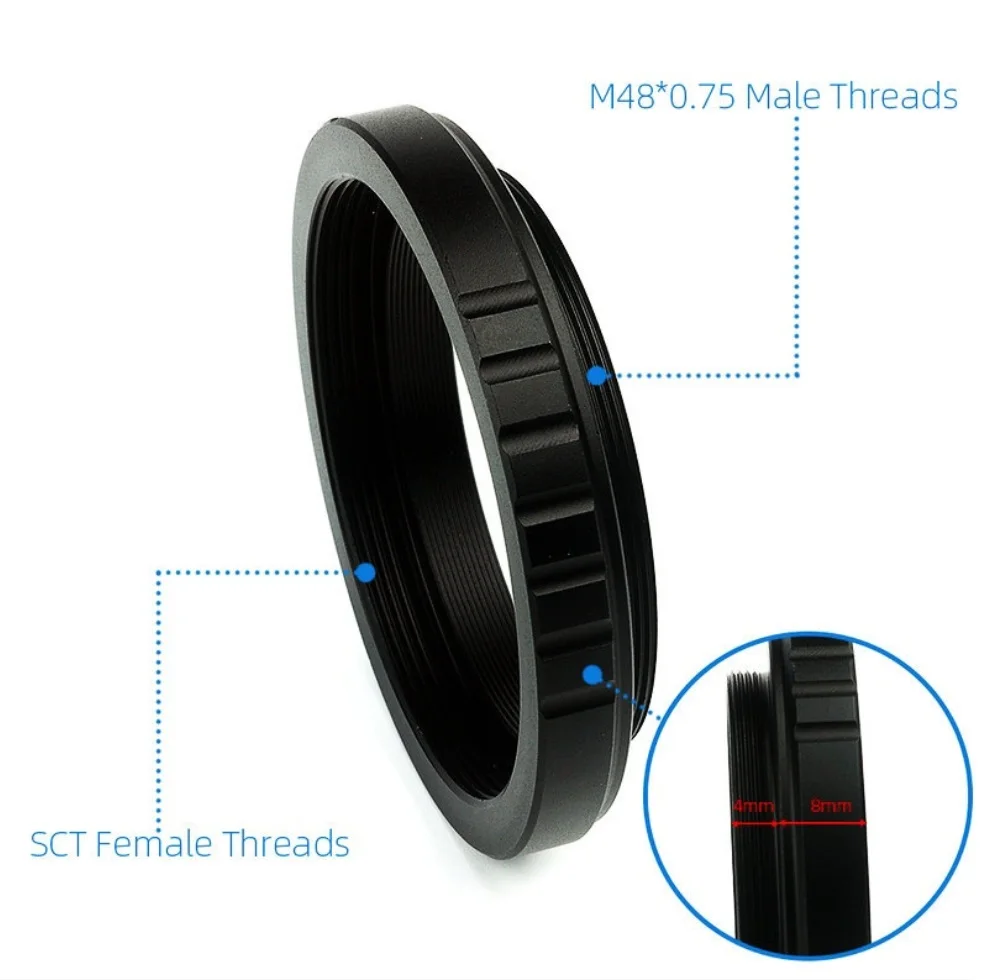 M48x0 75 мм на гнездовую резьбу SCT астрономический телескоп фотоадаптер для камеры