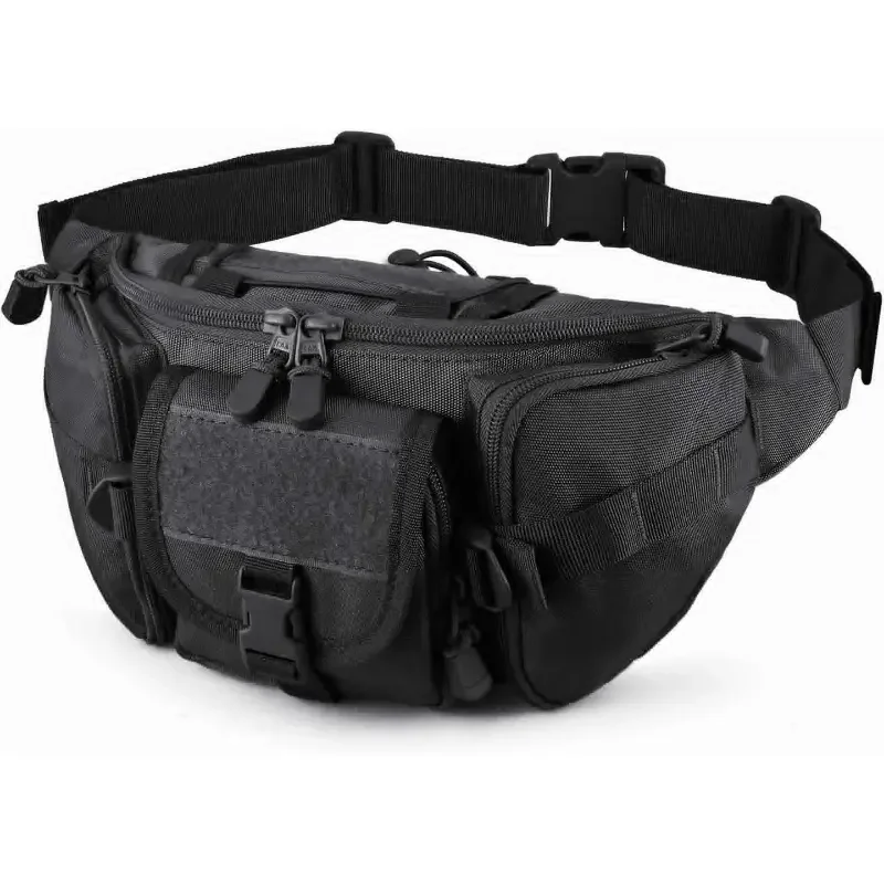 Tactical Fanny Pack Waterproof Waist Bag Pack Utility Hip Pack Bag With Adjustable Strap  Fishing Cycling