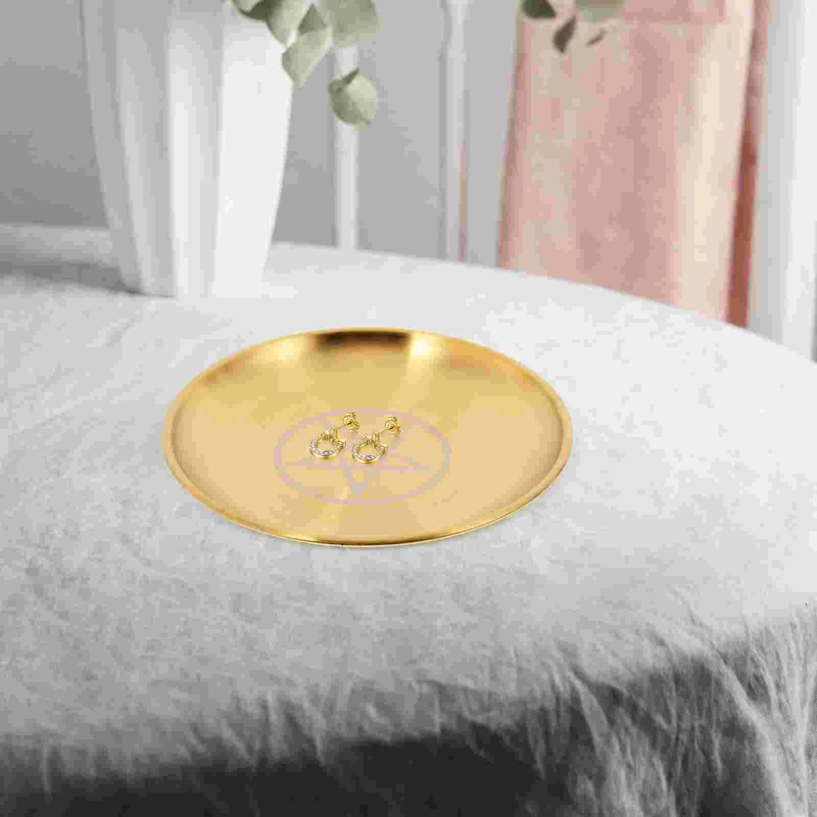 Трехфазный декоративный поднос для духов Pentacle в форме Луны с золотым диском