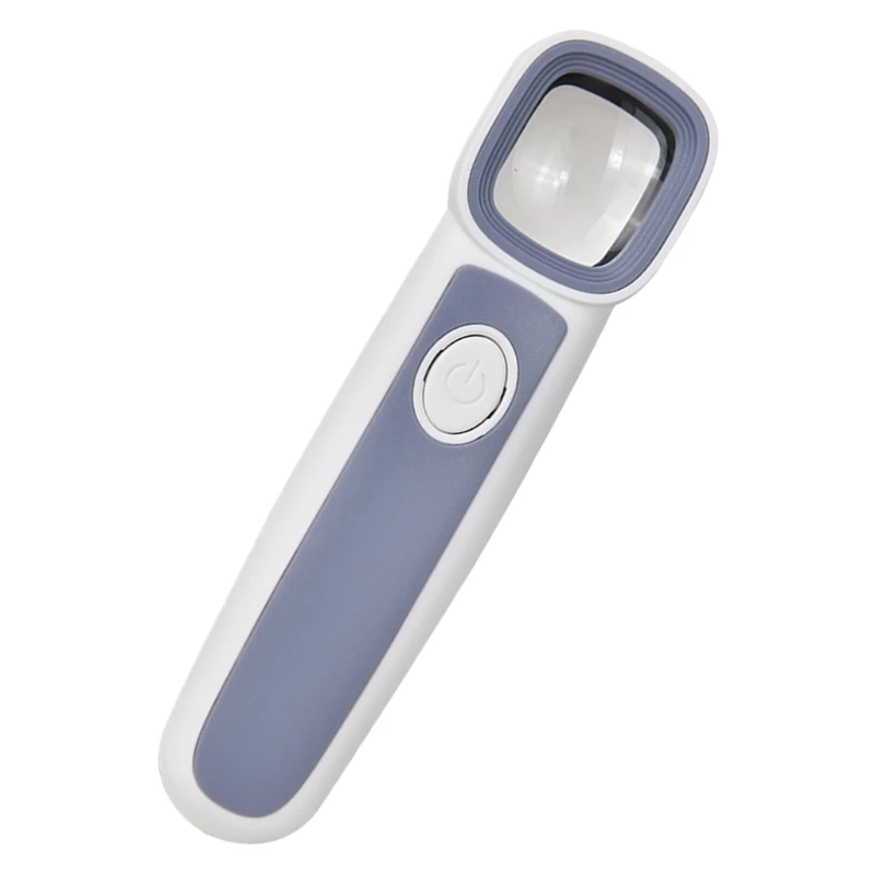 Прецизионная ручная лупа с 3 светодиодами удобная для чтения пожилых людей