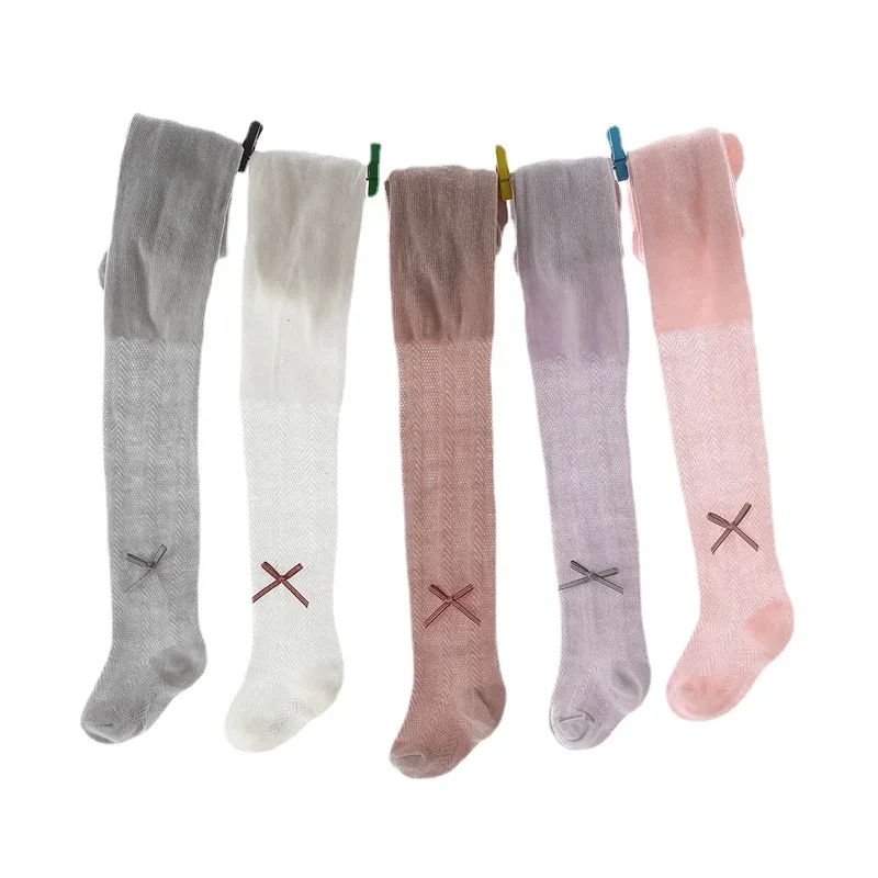 Колготки для маленьких девочек тонкие дышащие Детские Танцевальные чулки