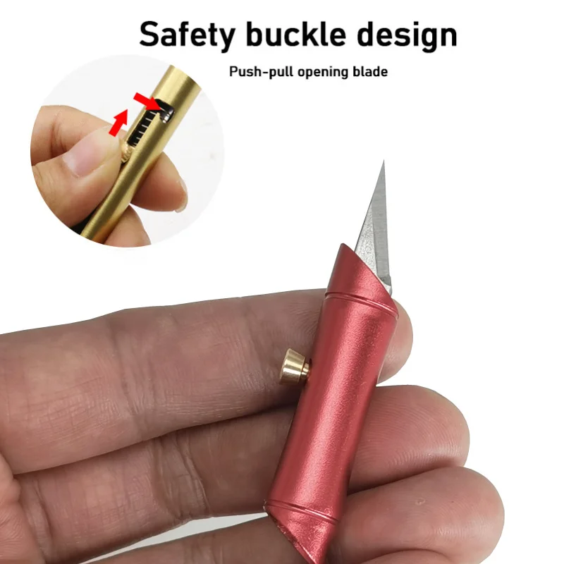 

Мини портативный карманный нож брелок Подвеска скрытый универсальный нож режущая бумага фотомагнитный нож Подарочный инструмент