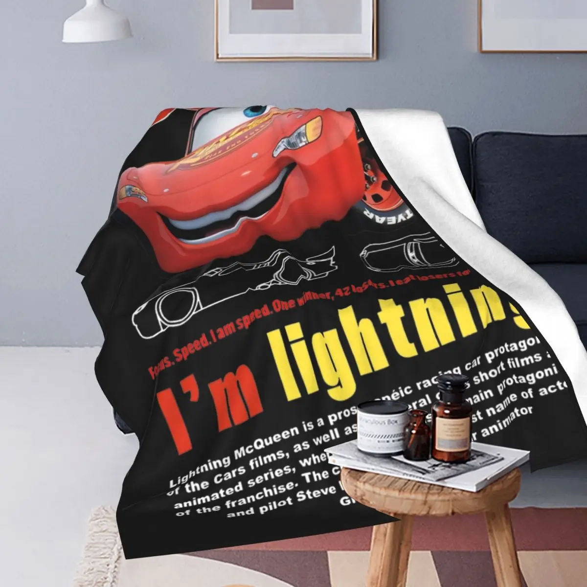 Молния Маккуин Автомобили галактика одеяло флис текстиль Декор портативный