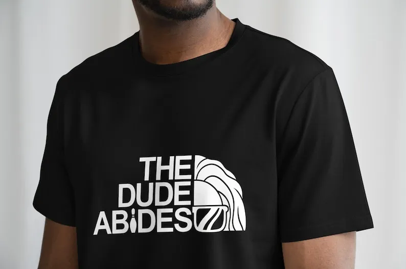 Фото Рубашка в стиле ретро The Dude Abides Bowling — дизайн цитаты «Большой Лебовски», футболка Лебовски, фильм «Кине Братья», фильм №3