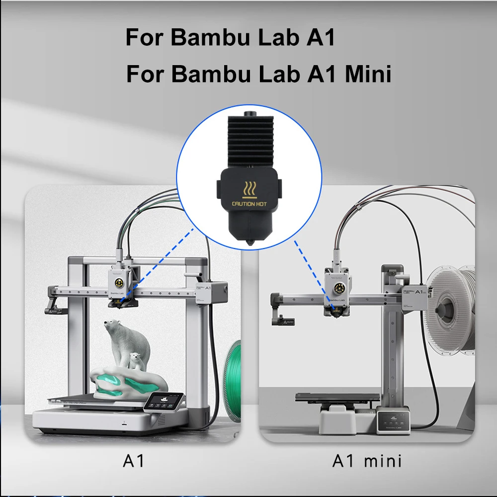 Для Bambu Lab A1 Mini Hotend Upgrade Kit Аксессуары для 3D-принтеров Насадка с горячим концом 0 4 мм