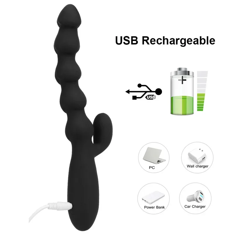 Электрическая Анальная Пробка Анальные Бусины Для Женщин Кролик Вибратор