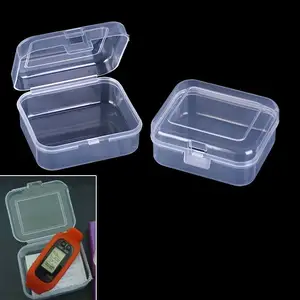 Прозрачный пластиковый ящик для хранения, Многофункциональный Прозрачный квадратный пластиковый ящик для хранения украшений, несколько размеров