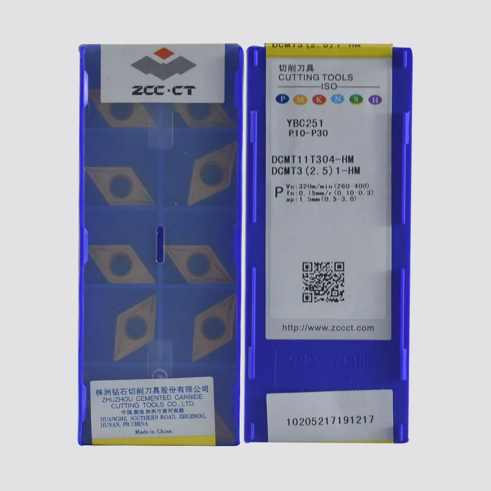 

Original DCMT11T308-HM YBC251 CNC Carbide Inserts Lathe Turning Tool For Steel