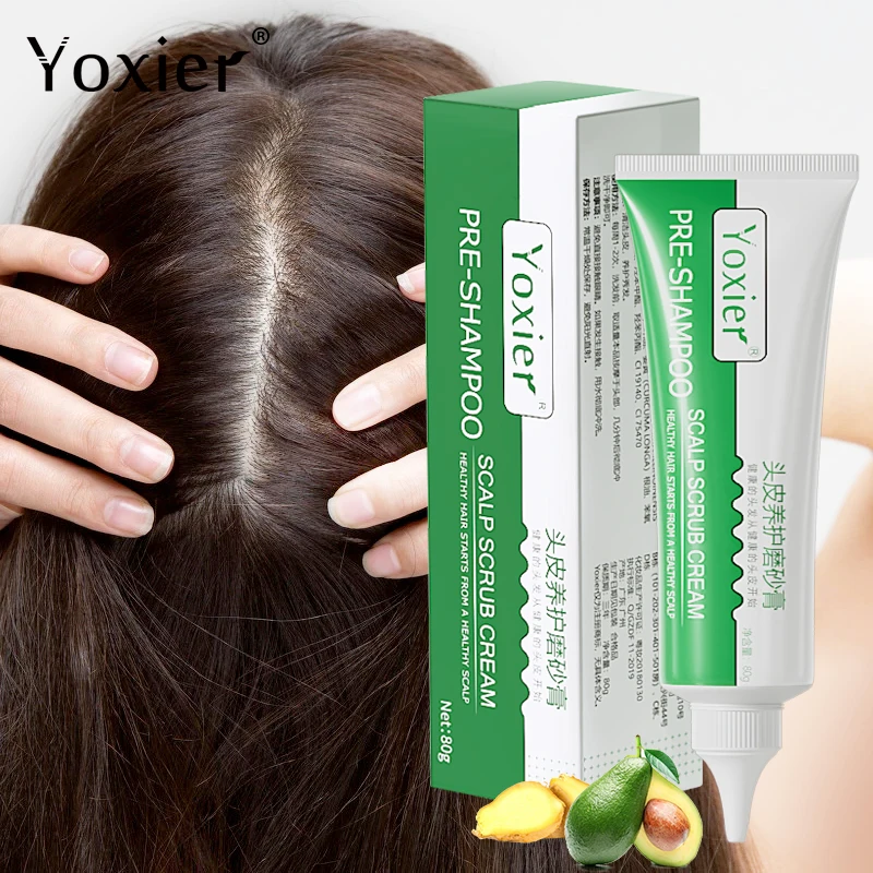 

80g Hair Loss Treatment Pre-Shampoo Scalp Scrub Healthy Hair Roots No Silicone Oil Anti Dandruff Anti-Itching Dense Hair