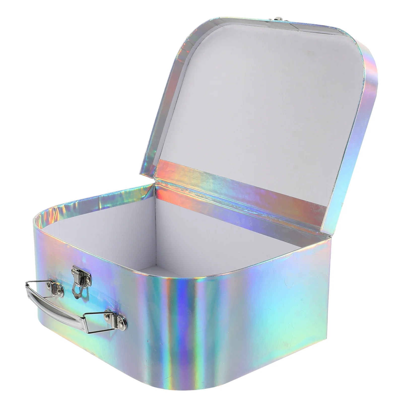 

Portable Storage Box Wedding Party Supplies Suitcase Kids Paper Decorative Manual Gift Present